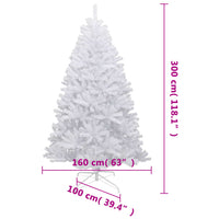 Thumbnail for Künstlicher Weihnachtsbaum Klappbar Beschneit 300 cm