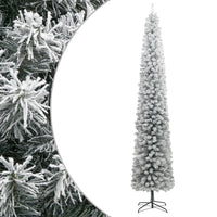 Thumbnail for Weihnachtsbaum Schlank mit Ständer Beschneit 300 cm PVC