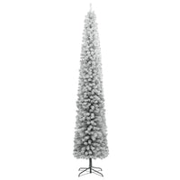 Thumbnail for Weihnachtsbaum Schlank mit Ständer Beschneit 300 cm PVC