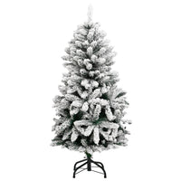 Thumbnail for Künstlicher Weihnachtsbaum Klappbar Beschneit 120 cm