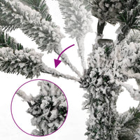 Thumbnail for Künstlicher Weihnachtsbaum Klappbar Beschneit 120 cm