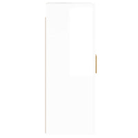 Thumbnail for Wandschränke 2 Stk. Hochglanz-Weiß Holzwerkstoff