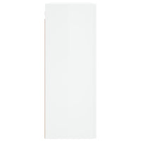 Thumbnail for Wandschränke 2 Stk. Hochglanz-Weiß Holzwerkstoff