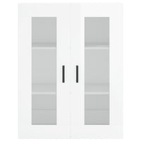 Thumbnail for Wandschränke 2 Stk. Hochglanz-Weiß Holzwerkstoff