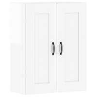 Thumbnail for Wandschränke 2 Stk. Hochglanz-Weiß Holzwerkstoff