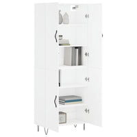 Thumbnail for Highboard Weiß 69,5x34x180 cm Holzwerkstoff