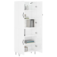Thumbnail for Highboard Hochglanz-Weiß 69,5x34x180 cm Holzwerkstoff