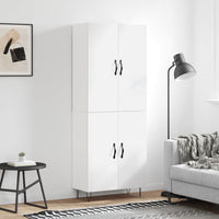 Thumbnail for Highboard Hochglanz-Weiß 69,5x34x180 cm Holzwerkstoff