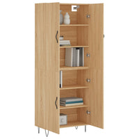 Thumbnail for Highboard Sonoma-Eiche 69,5x34x180 cm Holzwerkstoff