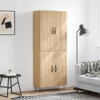 Thumbnail for Highboard Sonoma-Eiche 69,5x34x180 cm Holzwerkstoff