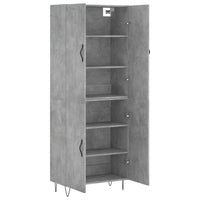 Thumbnail for Highboard Betongrau 69,5x34x180 cm Holzwerkstoff