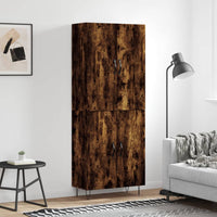 Thumbnail for Highboard Räuchereiche 69,5x34x180 cm Holzwerkstoff