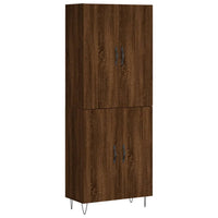 Thumbnail for Highboard Braun Eichen-Optik 69,5x34x180 cm Holzwerkstoff