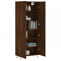 Thumbnail for Highboard Braun Eichen-Optik 69,5x34x180 cm Holzwerkstoff