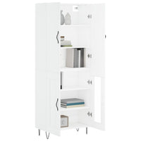 Thumbnail for Highboard Weiß 69,5x34x180 cm Holzwerkstoff