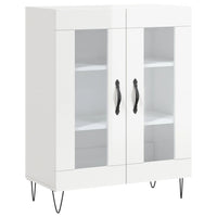 Thumbnail for Highboard Hochglanz-Weiß 69,5x34x180 cm Holzwerkstoff