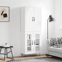 Thumbnail for Highboard Hochglanz-Weiß 69,5x34x180 cm Holzwerkstoff