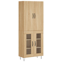 Thumbnail for Highboard Sonoma-Eiche 69,5x34x180 cm Holzwerkstoff