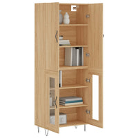 Thumbnail for Highboard Sonoma-Eiche 69,5x34x180 cm Holzwerkstoff