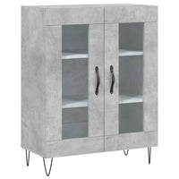 Thumbnail for Highboard Betongrau 69,5x34x180 cm Holzwerkstoff
