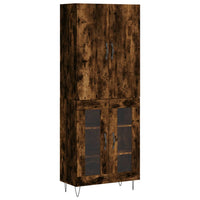 Thumbnail for Highboard Räuchereiche 69,5x34x180 cm Holzwerkstoff