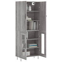 Thumbnail for Highboard Grau Sonoma 69,5x34x180 cm Holzwerkstoff