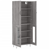 Thumbnail for Highboard Grau Sonoma 69,5x34x180 cm Holzwerkstoff