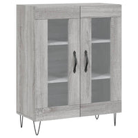 Thumbnail for Highboard Grau Sonoma 69,5x34x180 cm Holzwerkstoff