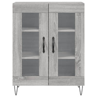 Thumbnail for Highboard Grau Sonoma 69,5x34x180 cm Holzwerkstoff