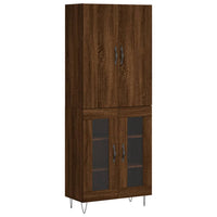 Thumbnail for Highboard Braun Eichen-Optik 69,5x34x180 cm Holzwerkstoff
