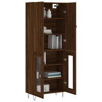 Thumbnail for Highboard Braun Eichen-Optik 69,5x34x180 cm Holzwerkstoff