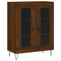 Thumbnail for Highboard Braun Eichen-Optik 69,5x34x180 cm Holzwerkstoff
