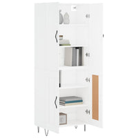 Thumbnail for Highboard Weiß 69,5x34x180 cm Holzwerkstoff