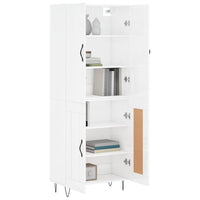 Thumbnail for Highboard Hochglanz-Weiß 69,5x34x180 cm Holzwerkstoff