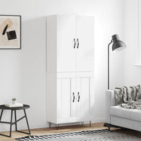 Thumbnail for Highboard Hochglanz-Weiß 69,5x34x180 cm Holzwerkstoff