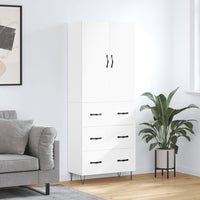 Thumbnail for Highboard Weiß 69,5x34x180 cm Holzwerkstoff
