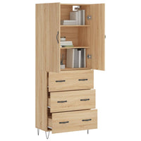 Thumbnail for Highboard Sonoma-Eiche 69,5x34x180 cm Holzwerkstoff
