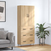 Thumbnail for Highboard Sonoma-Eiche 69,5x34x180 cm Holzwerkstoff