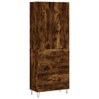 Thumbnail for Highboard Räuchereiche 69,5x34x180 cm Holzwerkstoff