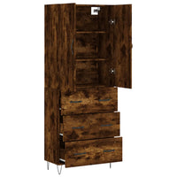 Thumbnail for Highboard Räuchereiche 69,5x34x180 cm Holzwerkstoff