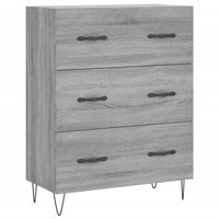 Thumbnail for Highboard Grau Sonoma 69,5x34x180 cm Holzwerkstoff