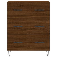 Thumbnail for Highboard Braun Eichen-Optik 69,5x34x180 cm Holzwerkstoff