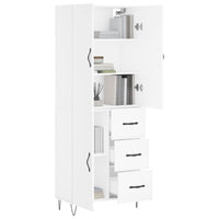 Thumbnail for Highboard Weiß 69,5x34x180 cm Holzwerkstoff