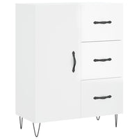 Thumbnail for Highboard Hochglanz-Weiß 69,5x34x180 cm Holzwerkstoff