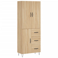 Thumbnail for Highboard Sonoma-Eiche 69,5x34x180 cm Holzwerkstoff