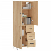 Thumbnail for Highboard Sonoma-Eiche 69,5x34x180 cm Holzwerkstoff