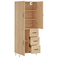 Thumbnail for Highboard Sonoma-Eiche 69,5x34x180 cm Holzwerkstoff