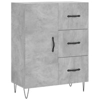 Thumbnail for Highboard Betongrau 69,5x34x180 cm Holzwerkstoff