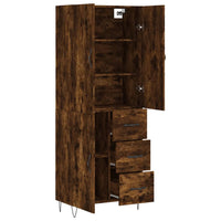 Thumbnail for Highboard Räuchereiche 69,5x34x180 cm Holzwerkstoff