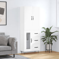 Thumbnail for Highboard Weiß 69,5x34x180 cm Holzwerkstoff